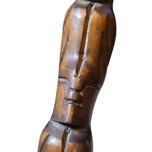 Large Wooden Fork And Spoon Tiki Wall Decor Handcarved Decorative Kitchen Art - Picture 4 of 16